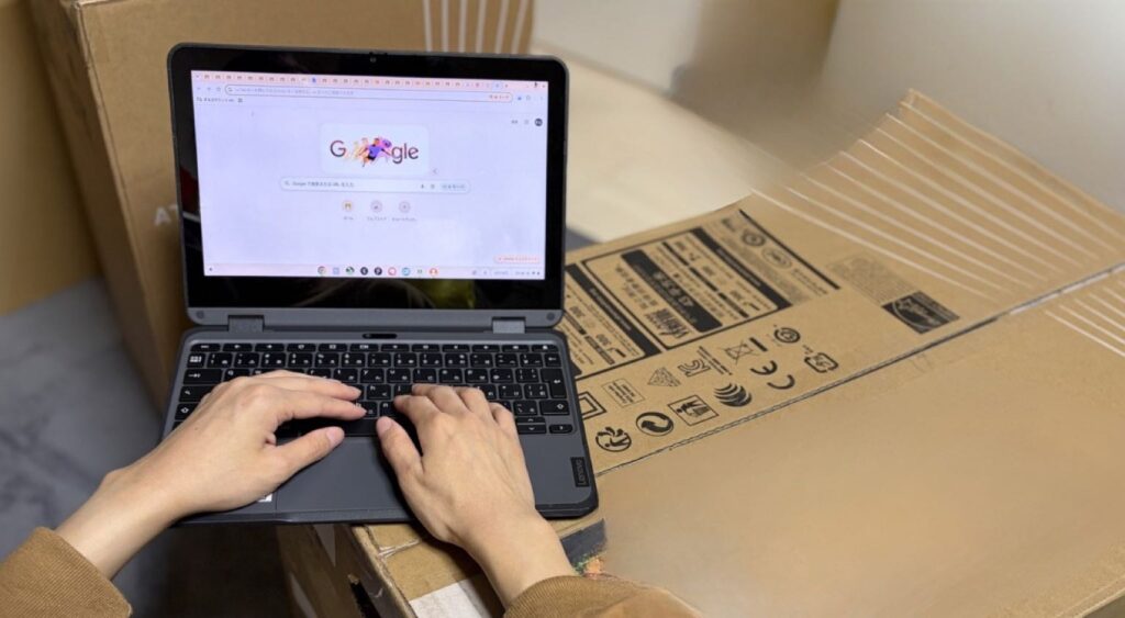 ノートPCでGoogle検索