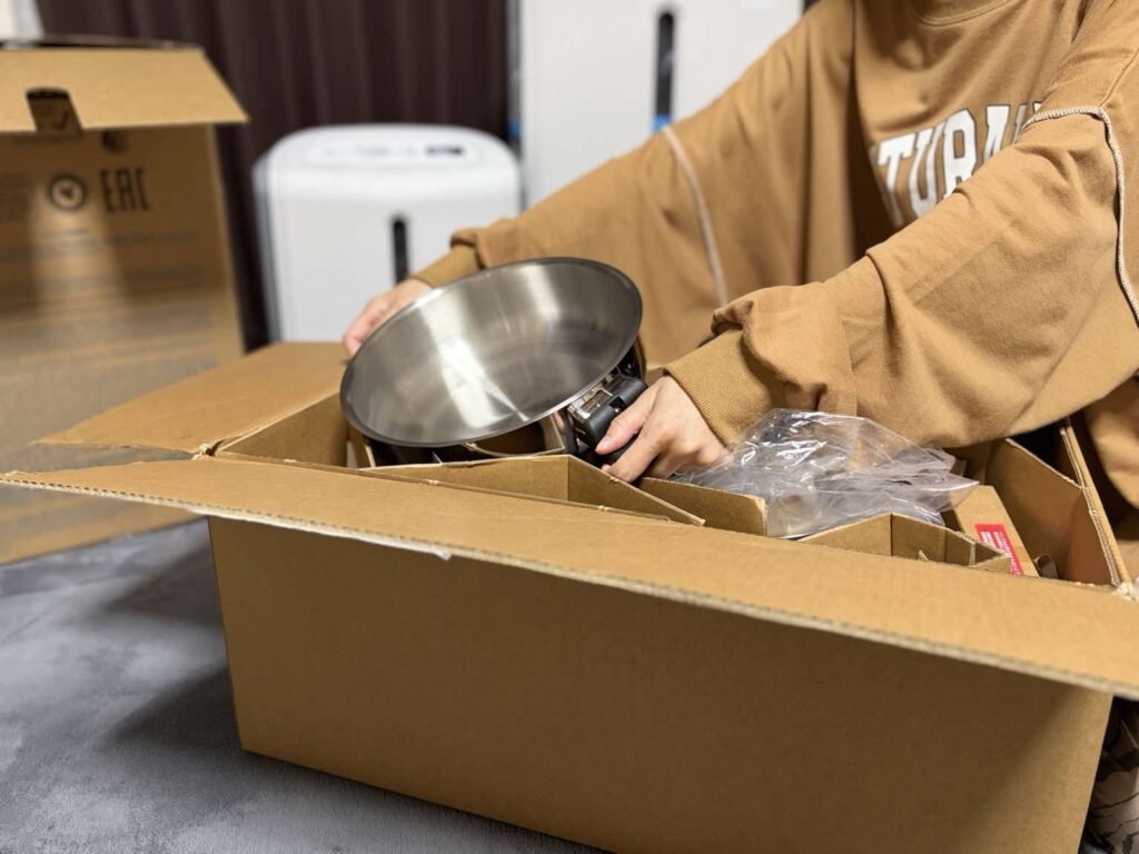 鍋取り出し